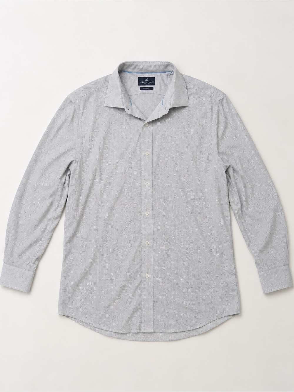 Psycho Bunny Light Gray Long-Sleeve Dress Shirt